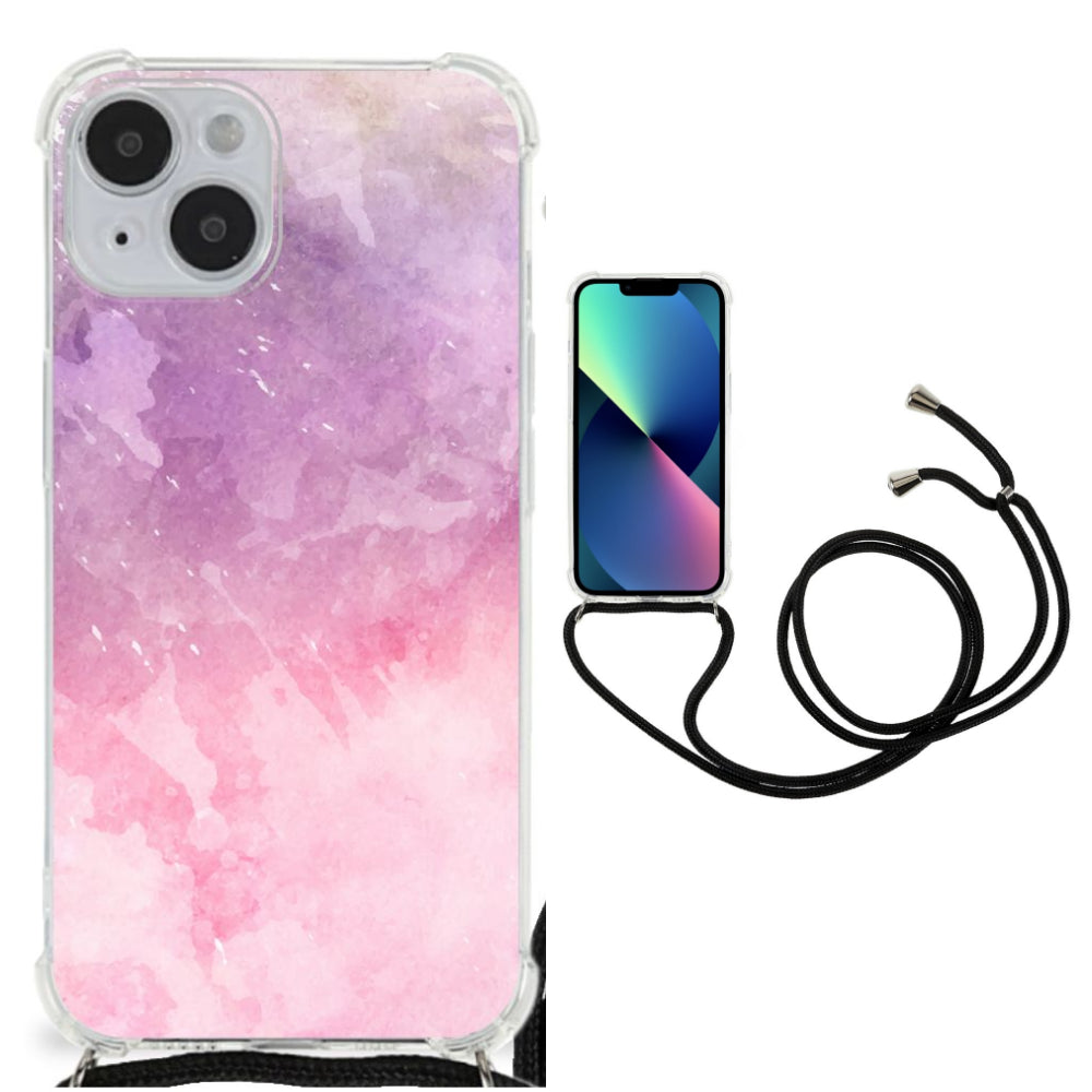 Back Cover iPhone 14 Pink Purple Paint