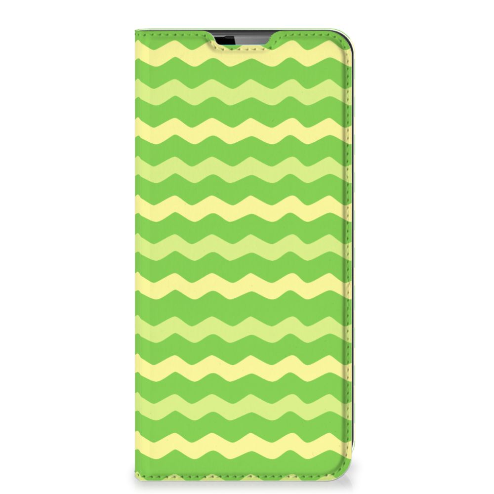Motorola Moto G9 Plus Hoesje met Magneet Waves Green - B2C Telecom