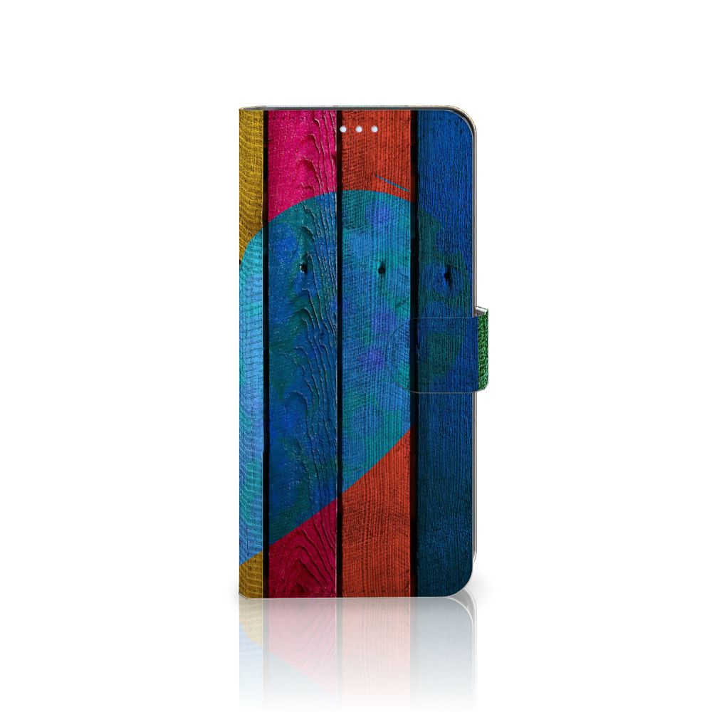 Motorola Moto G100 Book Style Case Wood Heart - Cadeau voor je Vriend