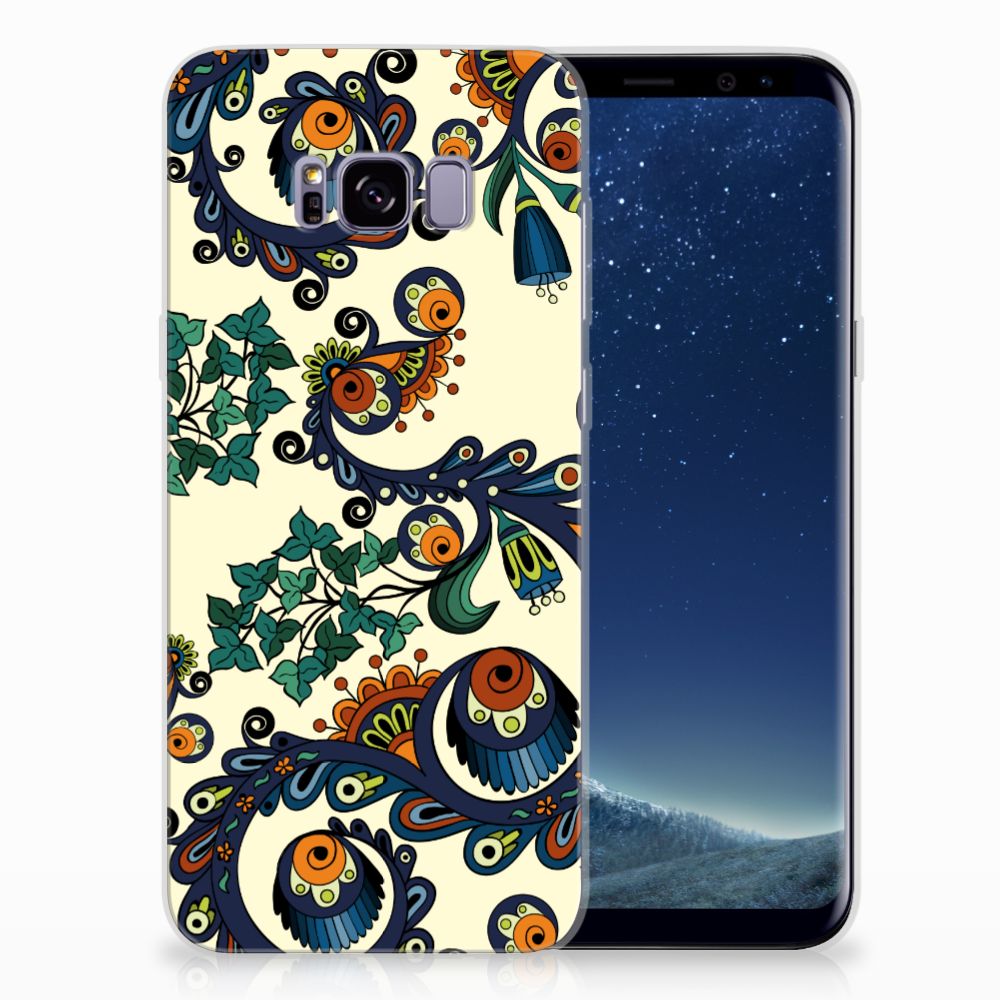 Siliconen Hoesje Samsung Galaxy S8 Plus Barok Flower