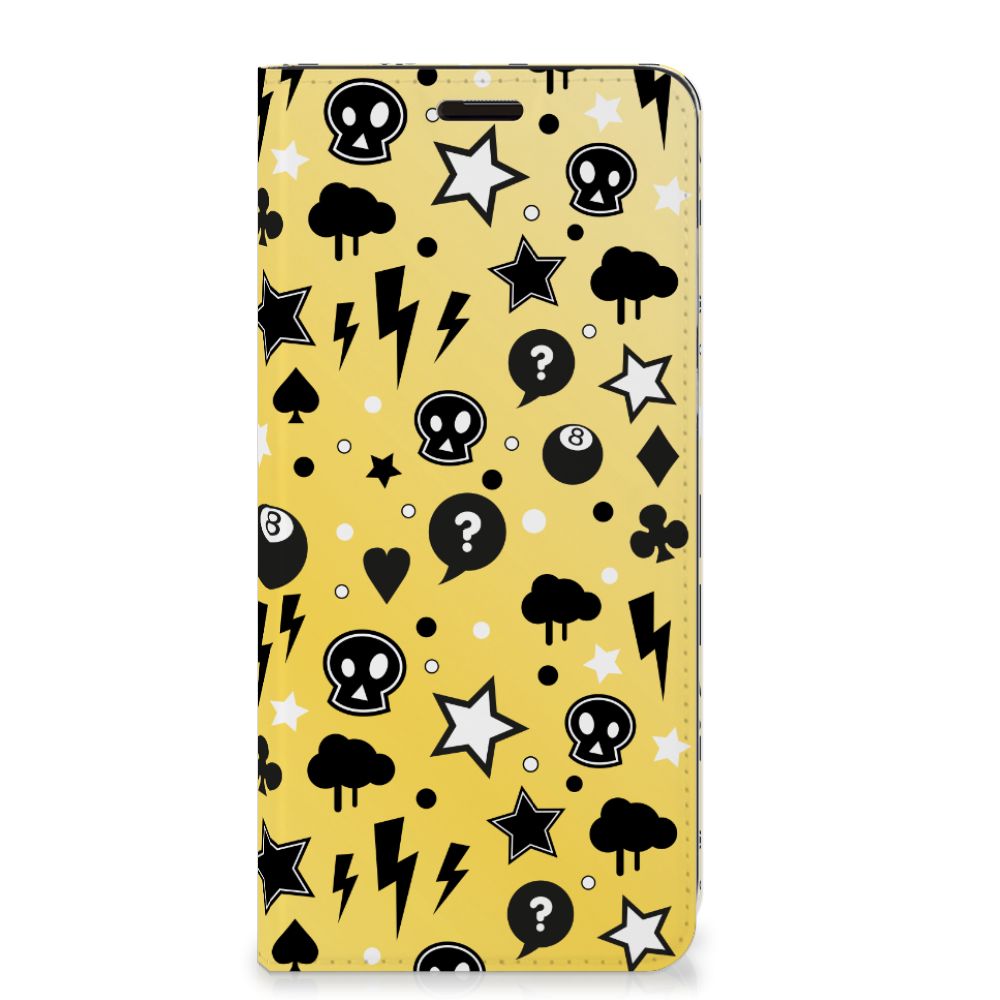 Mobiel BookCase Samsung Galaxy S9 Plus Punk Geel