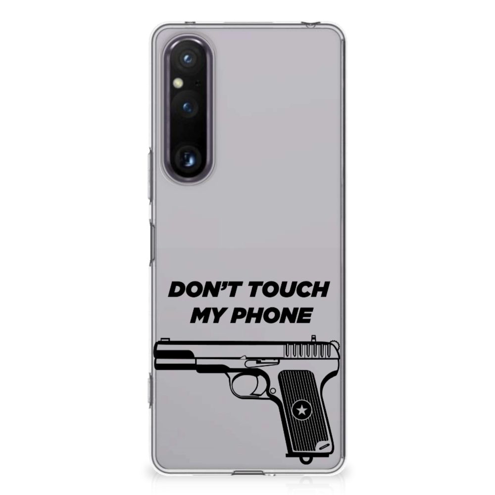 Sony Xperia 1 V Silicone-hoesje Pistol DTMP