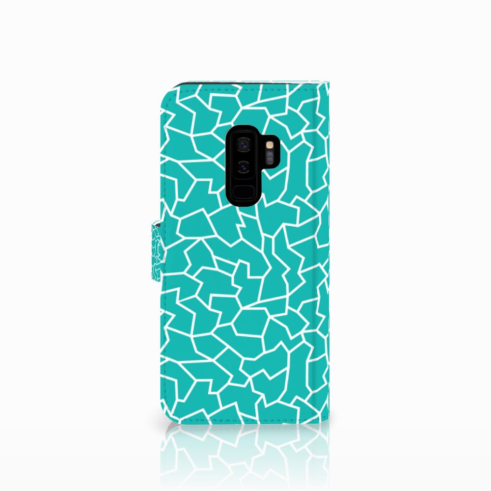 Samsung Galaxy S9 Plus Hoesje Cracks Blue