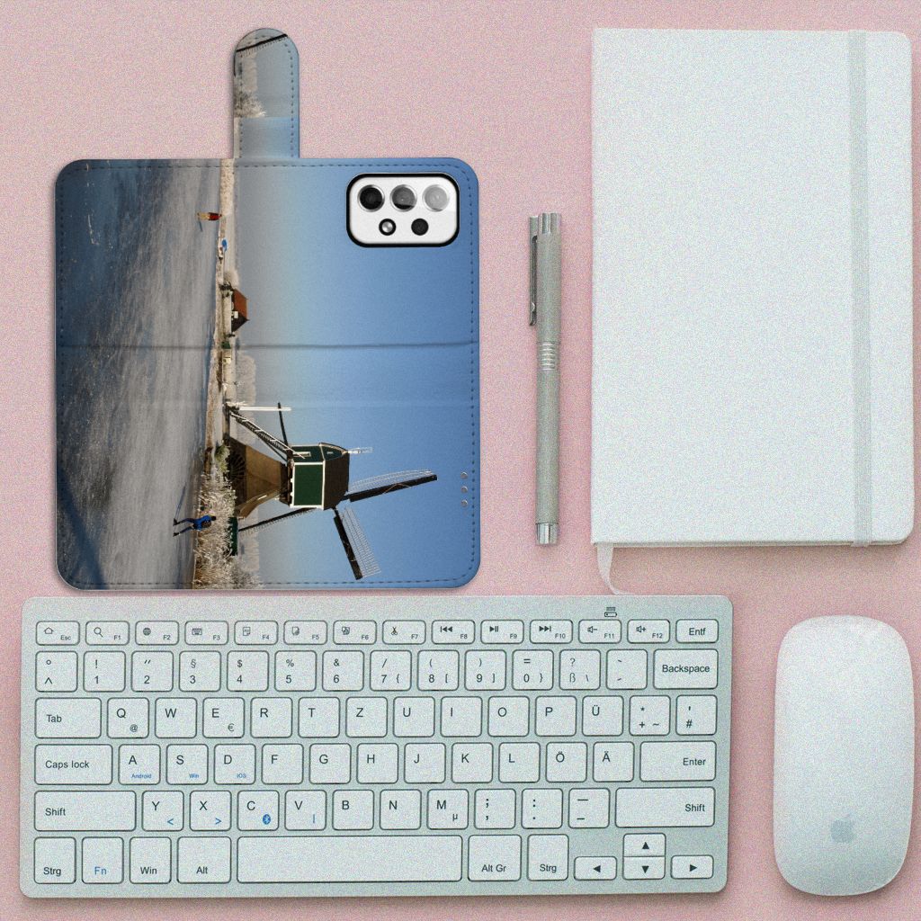 Samsung Galaxy A73 5G Flip Cover Schaatsers