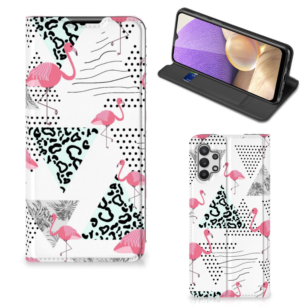 Samsung Galaxy A32 5G Hoesje maken Flamingo Triangle - B2C Telecom
