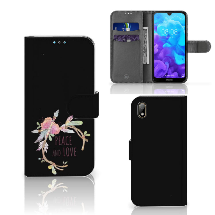 Huawei Y5 (2019) Leuk Hoesje Boho Text