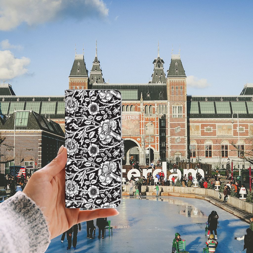 Samsung Galaxy S20 Ultra Hoesje Black Flowers