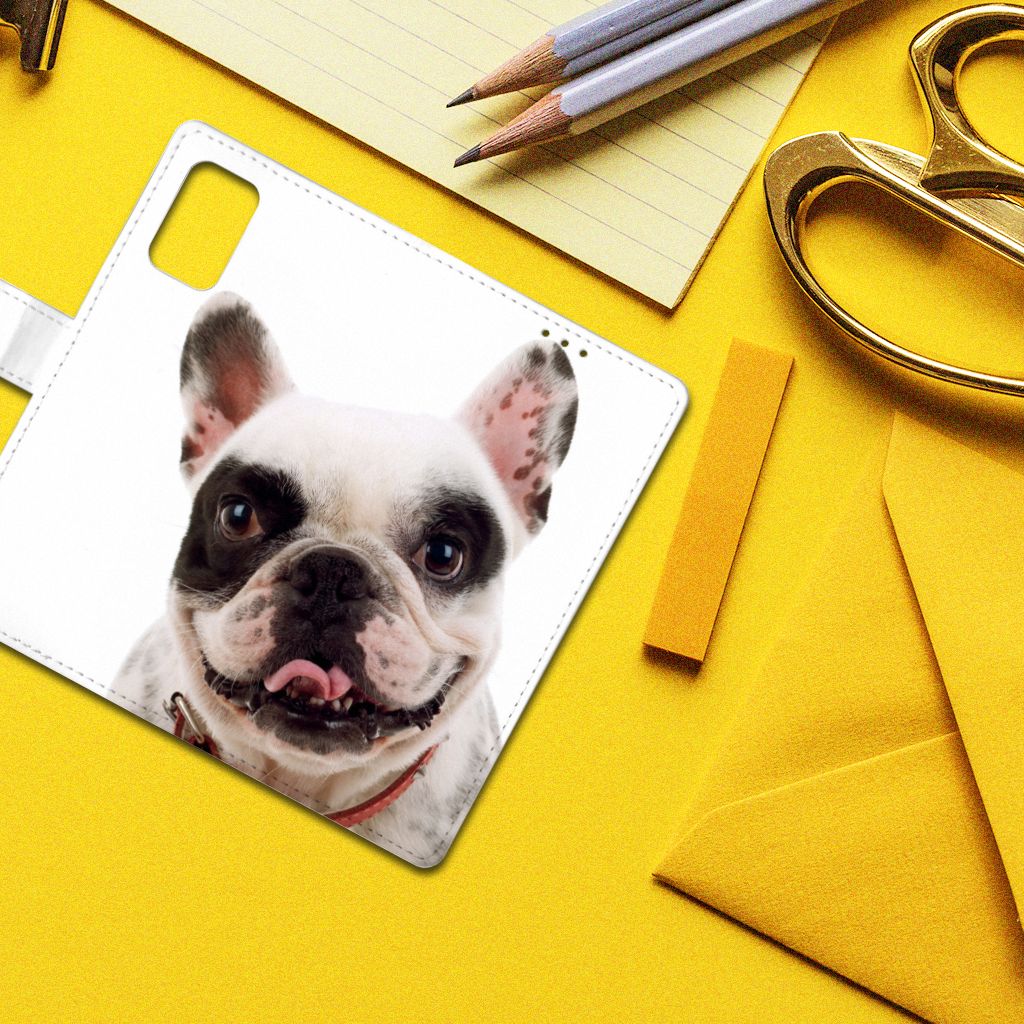 Samsung Galaxy A02s | M02s Telefoonhoesje met Pasjes Franse Bulldog