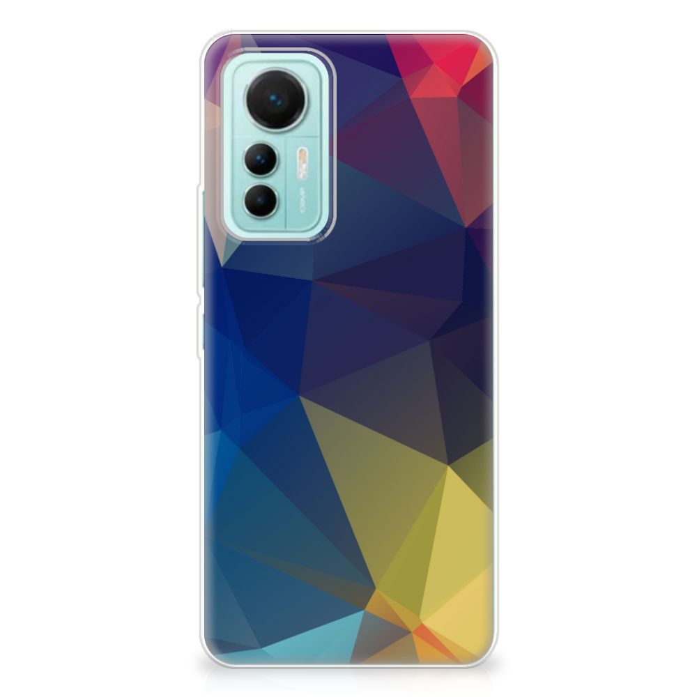 Xiaomi 12 Lite TPU Hoesje Polygon Dark