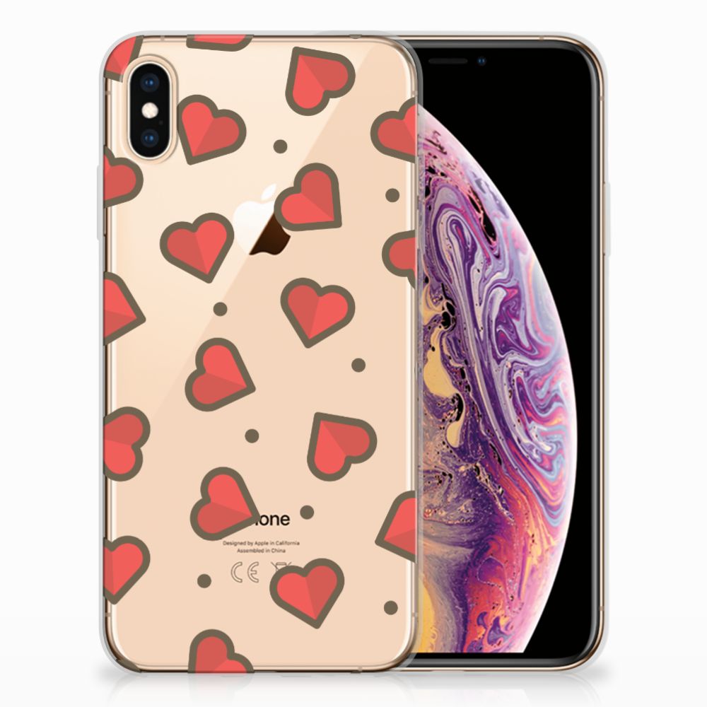 Apple iPhone Xs Max TPU bumper Hearts
