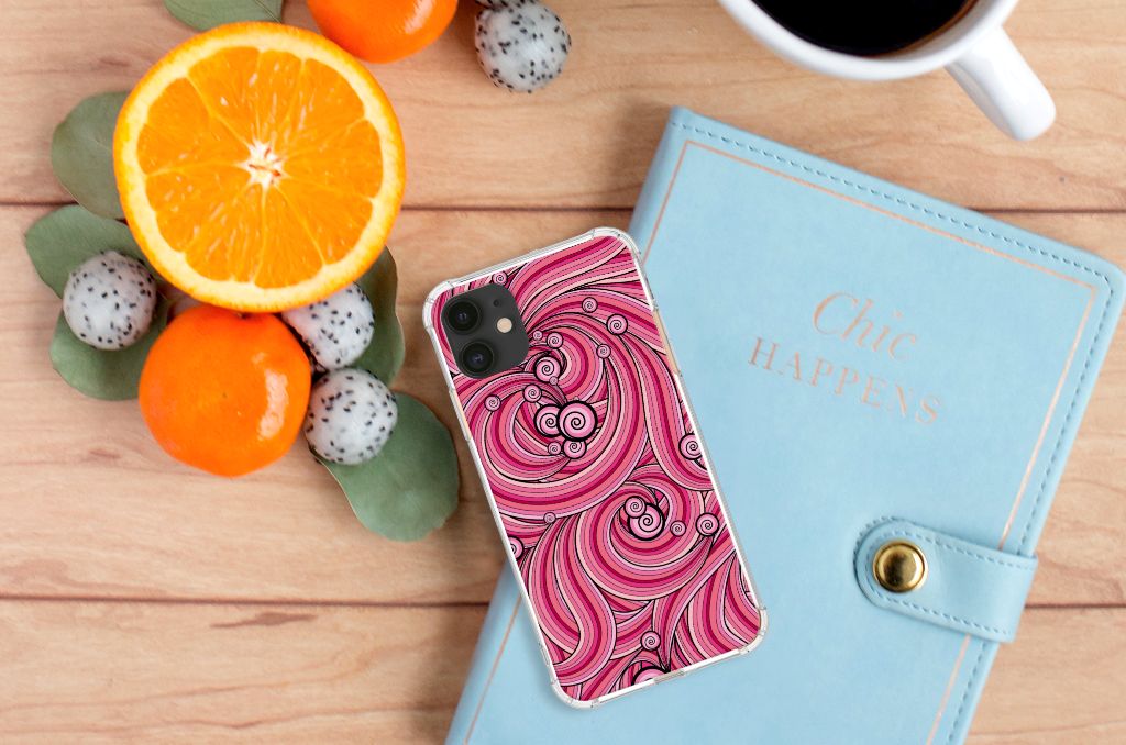 Apple iPhone 11 Back Cover Swirl Pink