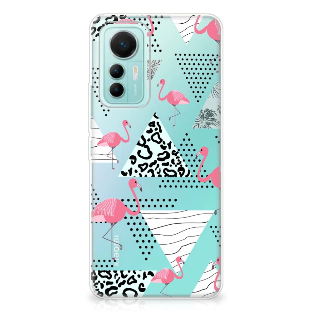 Xiaomi 12 Lite TPU Hoesje Flamingo Triangle B2C Telecom