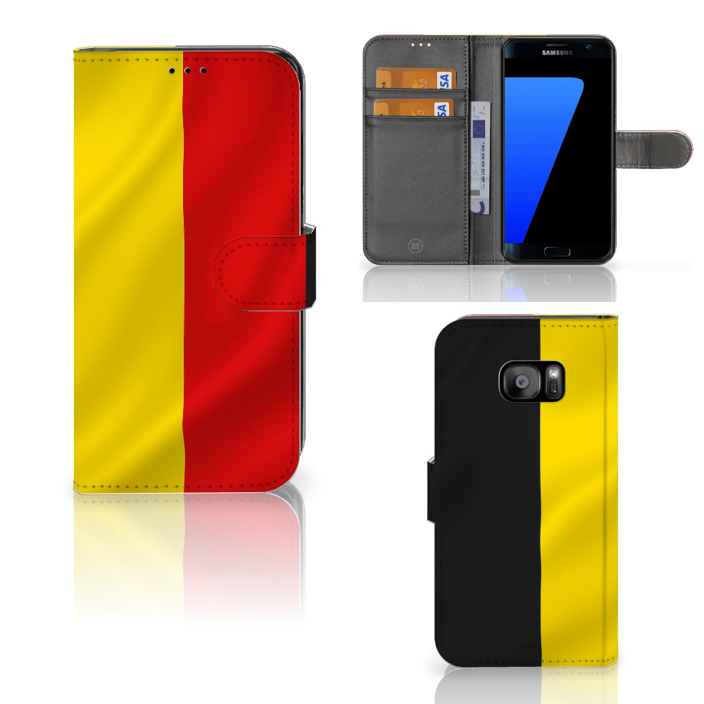 Samsung Galaxy S7 Edge Bookstyle Case Belgische Vlag