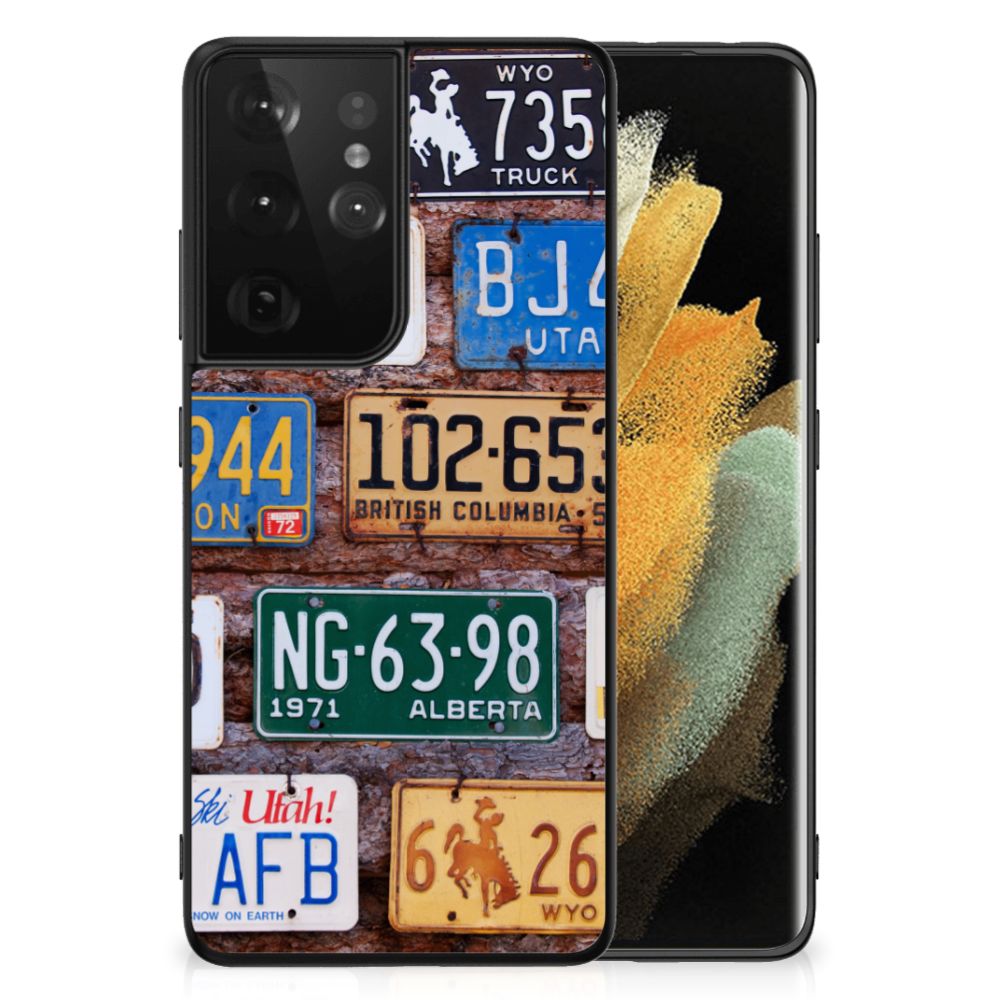 Samsung Galaxy S21 Ultra Silicone Back Case Kentekenplaten B2C Telecom