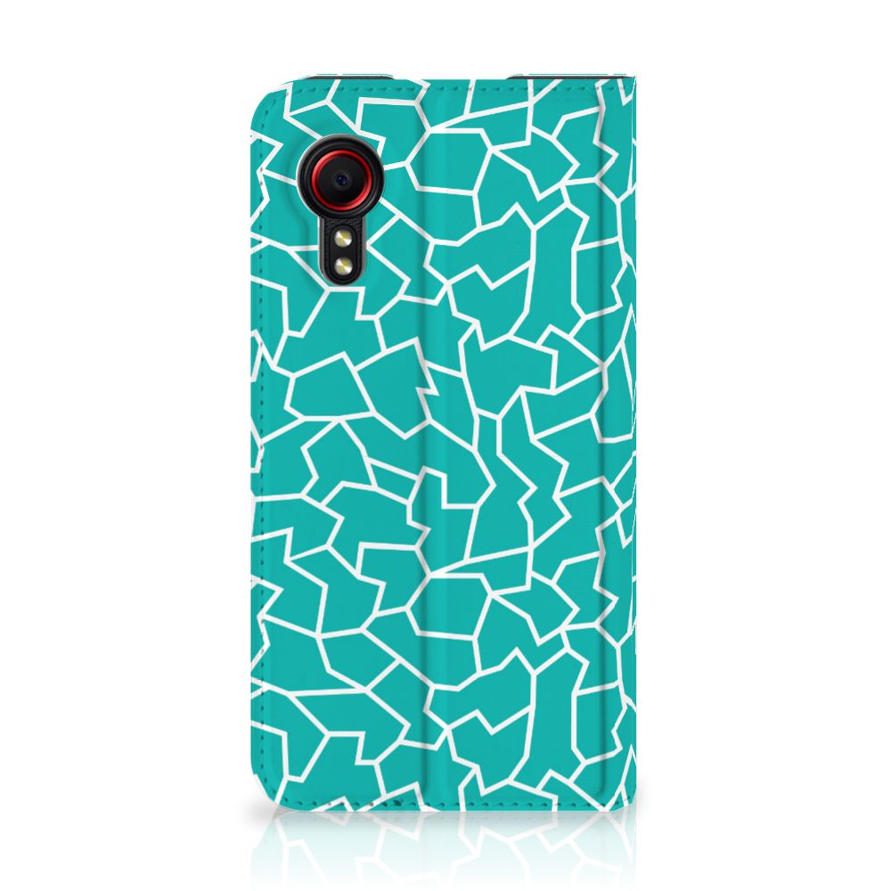 Samsung Galaxy Xcover 5 Bookcase Cracks Blue - B2C Telecom