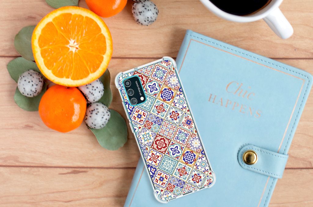 Samsung Galaxy M02s | A02s Anti-Shock Hoesje Tiles Color B2C Telecom