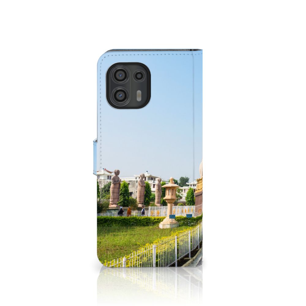 Motorola Edge 20 Lite Flip Cover Boeddha