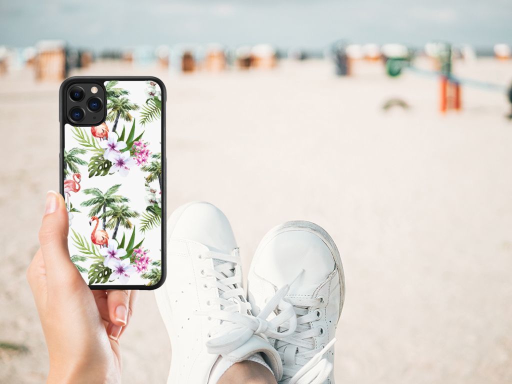 Apple iPhone 11 Pro Max Back Cover Flamingo Palms B2C Telecom