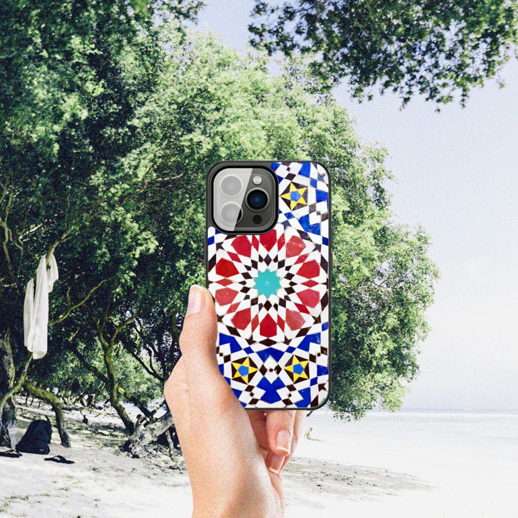 iPhone 13 Pro Marmeren Print Telefoonhoesje Mozaïek B2C Telecom
