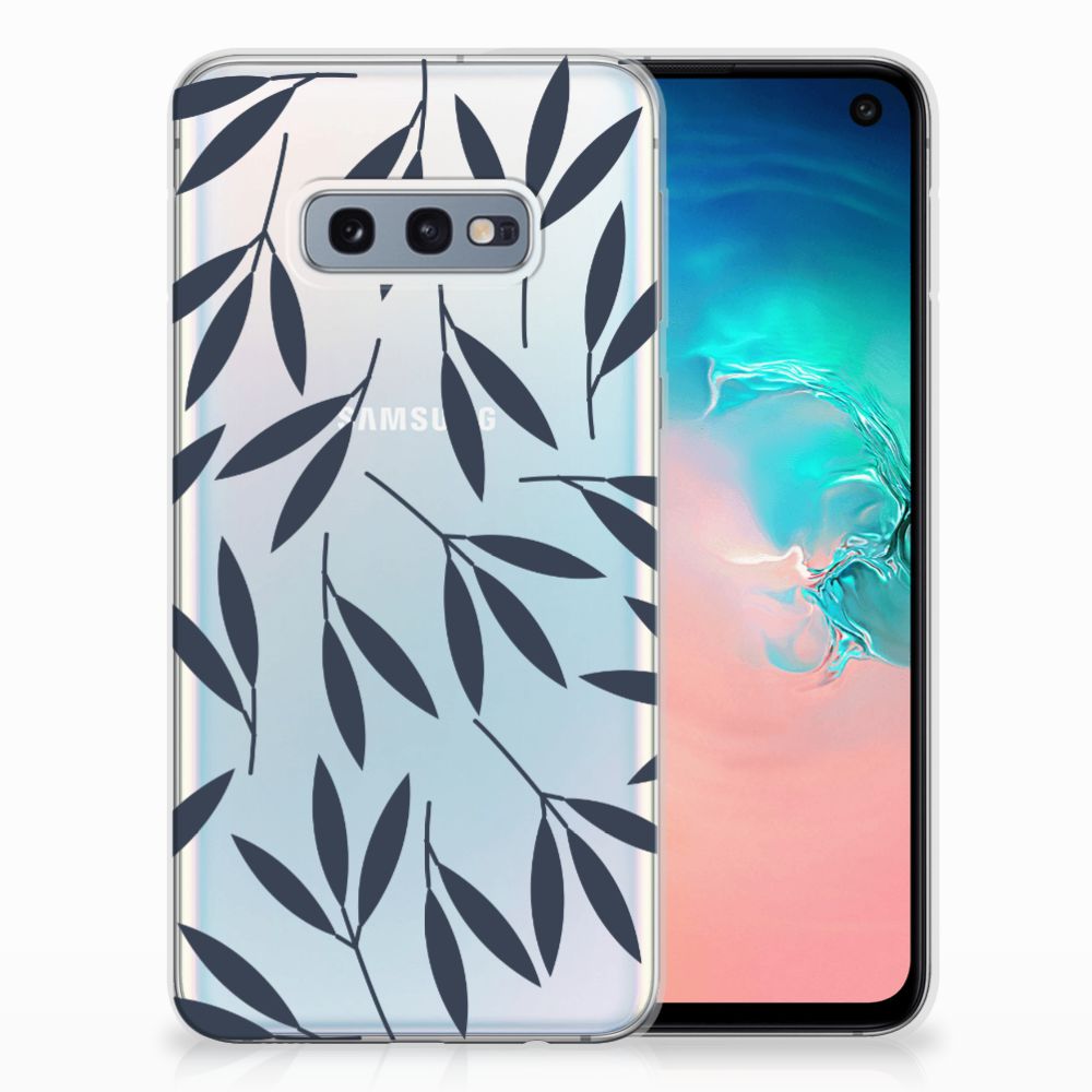 Samsung Galaxy S10e TPU Case Leaves Blue