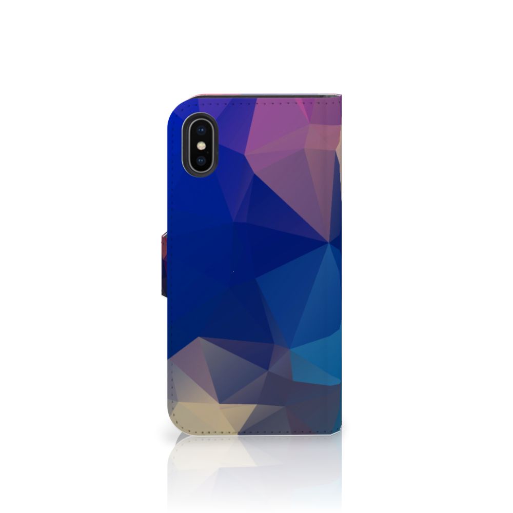 Apple iPhone X | Xs Book Case Polygon Dark