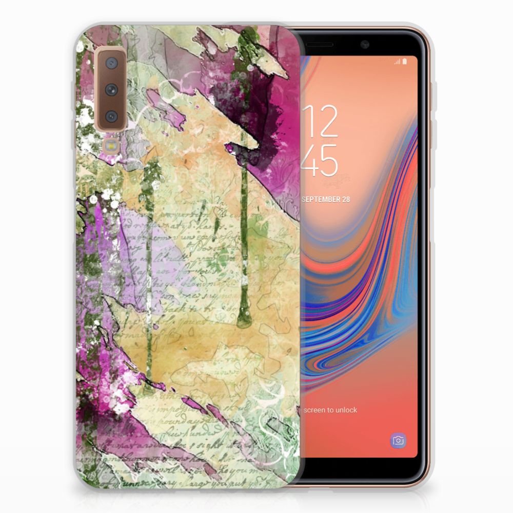 Hoesje maken Samsung Galaxy A7 (2018) Letter Painting