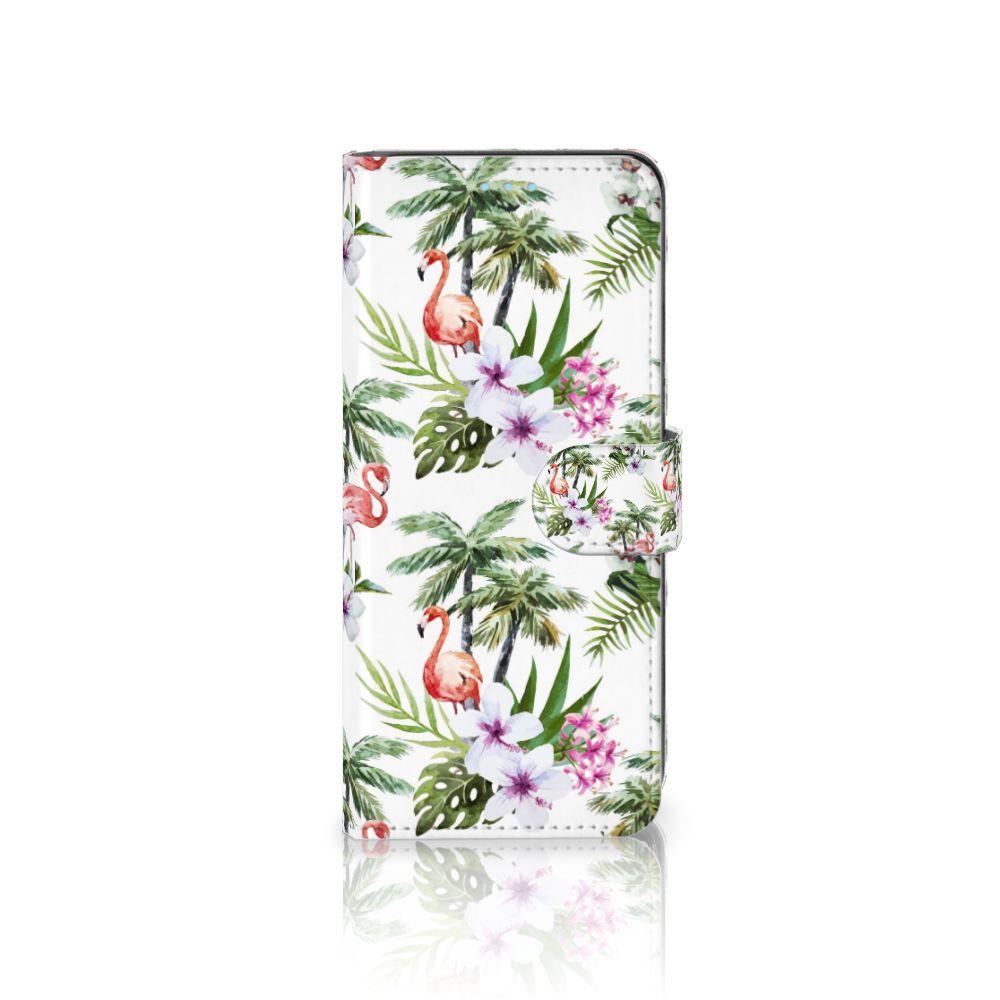 Sony Xperia 10 III Telefoonhoesje met Pasjes Flamingo Palms