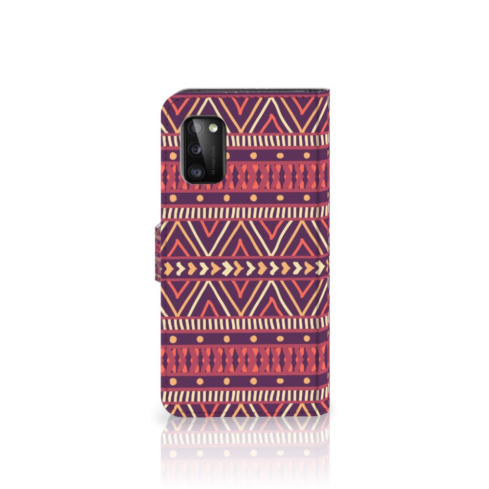 Samsung Galaxy A41 Telefoon Hoesje Aztec Paars