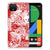 Silicone Back Case Google Pixel 4 XL Angel Skull Rood