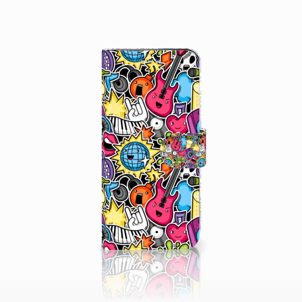 Samsung Galaxy S9 Wallet Case met Pasjes Punk Rock