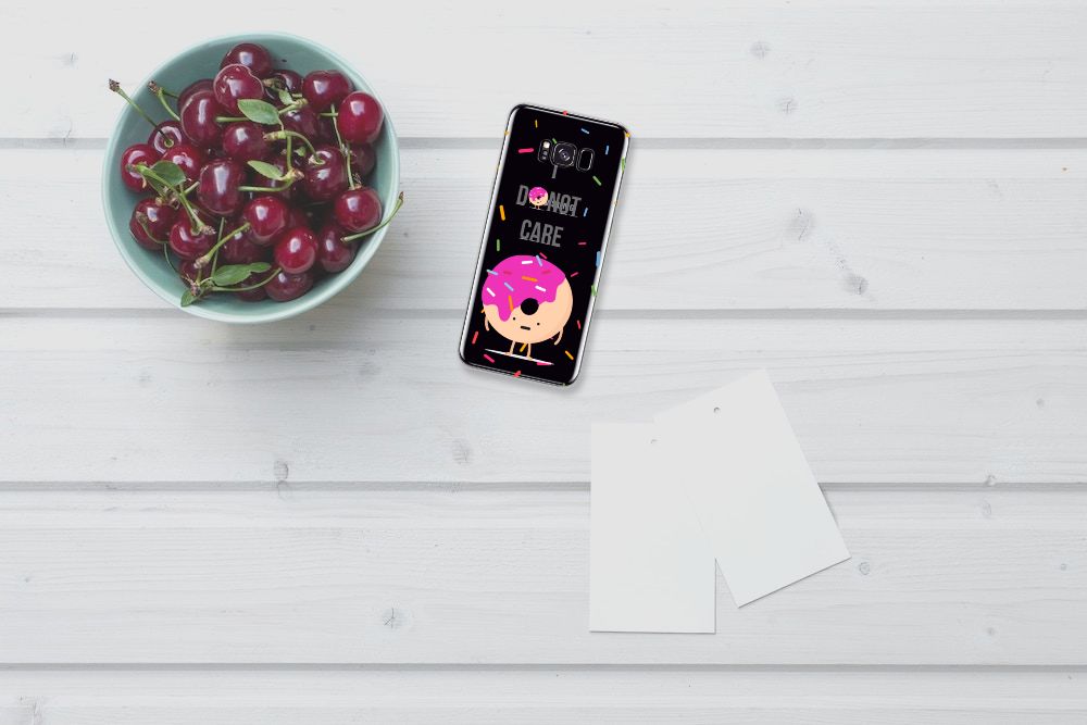 Samsung Galaxy S8 Plus Siliconen Case Donut Roze