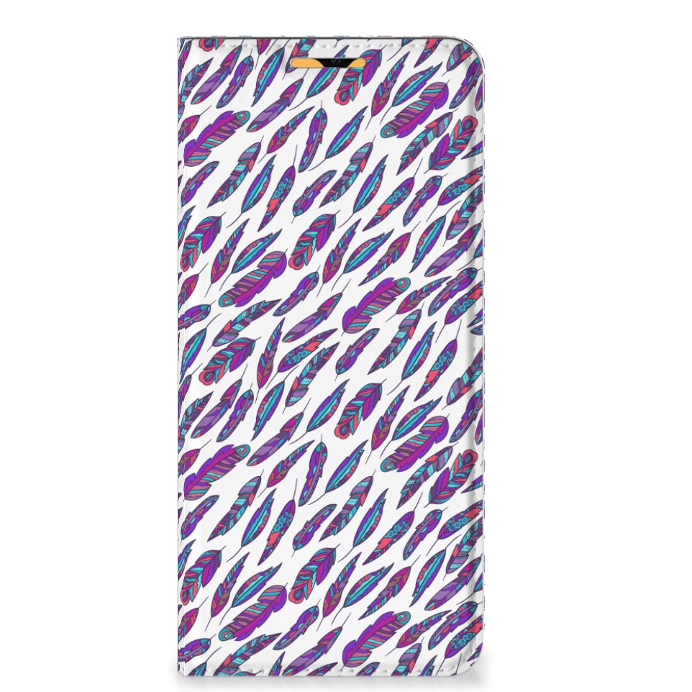 OPPO A15 Hoesje met Magneet Feathers Color - B2C Telecom