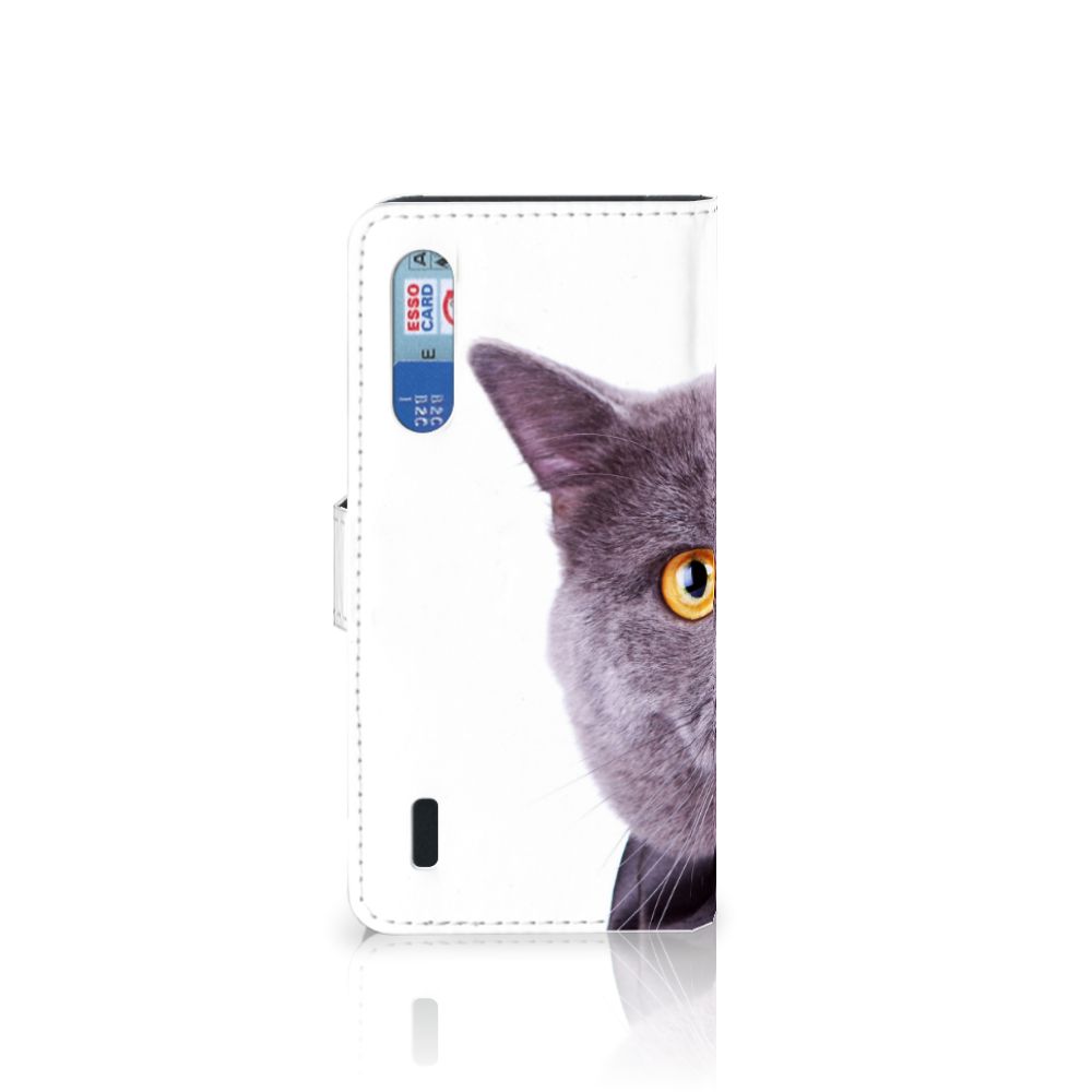 Xiaomi Mi 9 Lite Telefoonhoesje met Pasjes Kat