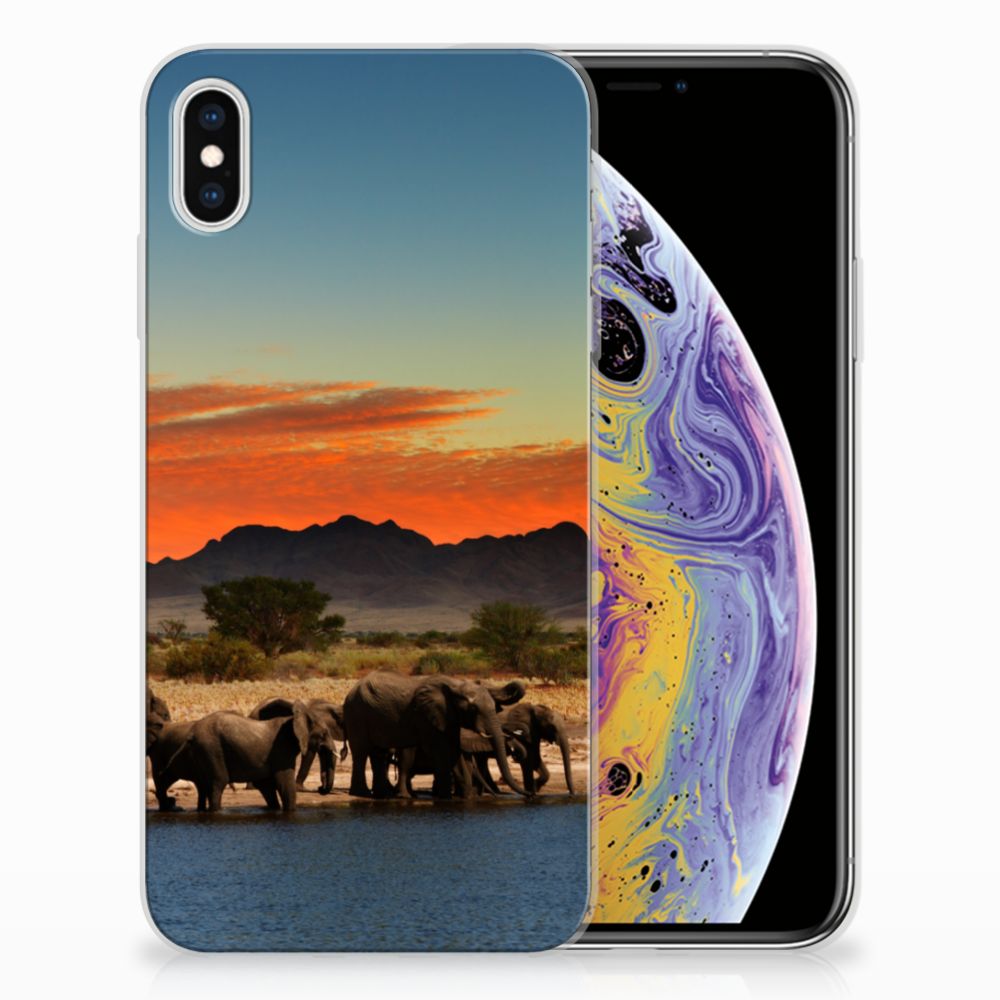 Apple iPhone Xs Max TPU Hoesje Olifanten