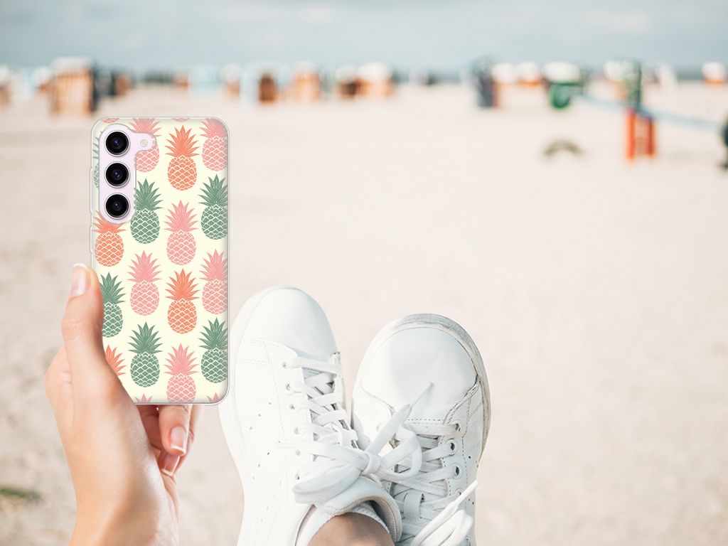 Samsung Galaxy S23 Siliconen Case Ananas B2C Telecom