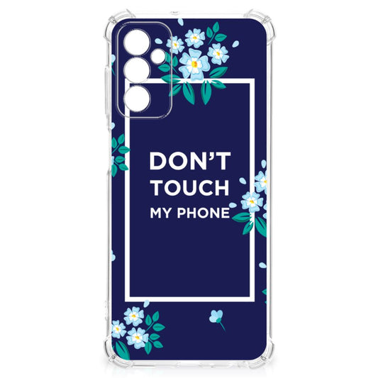 Samsung Galaxy M13 4G | M23 Anti Shock Case Flowers Blue DTMP