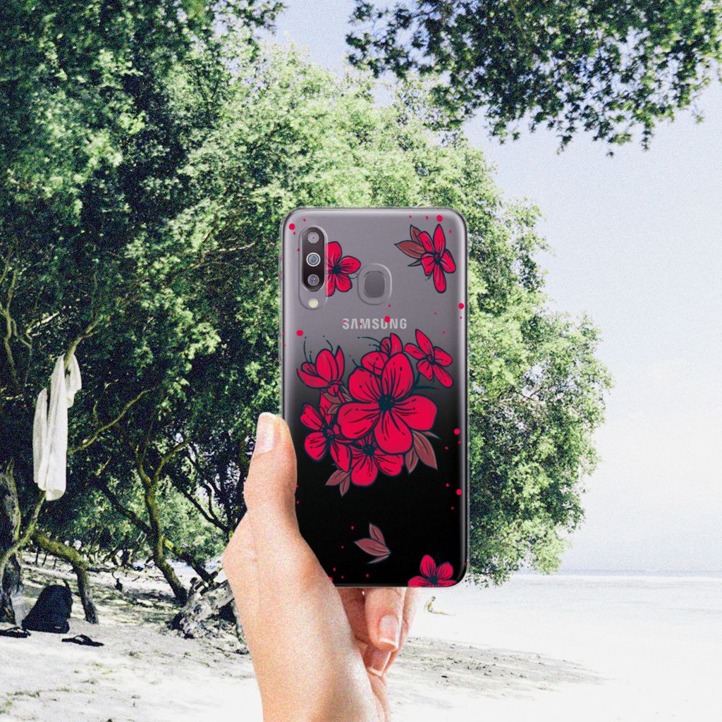Samsung Galaxy M30 TPU Case Blossom Red