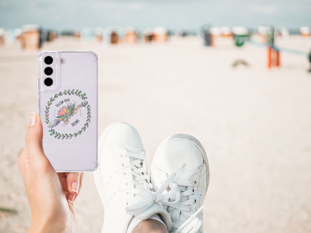 Samsung Galaxy S22 Stevig Bumper Hoesje Boho Dreams B2C Telecom