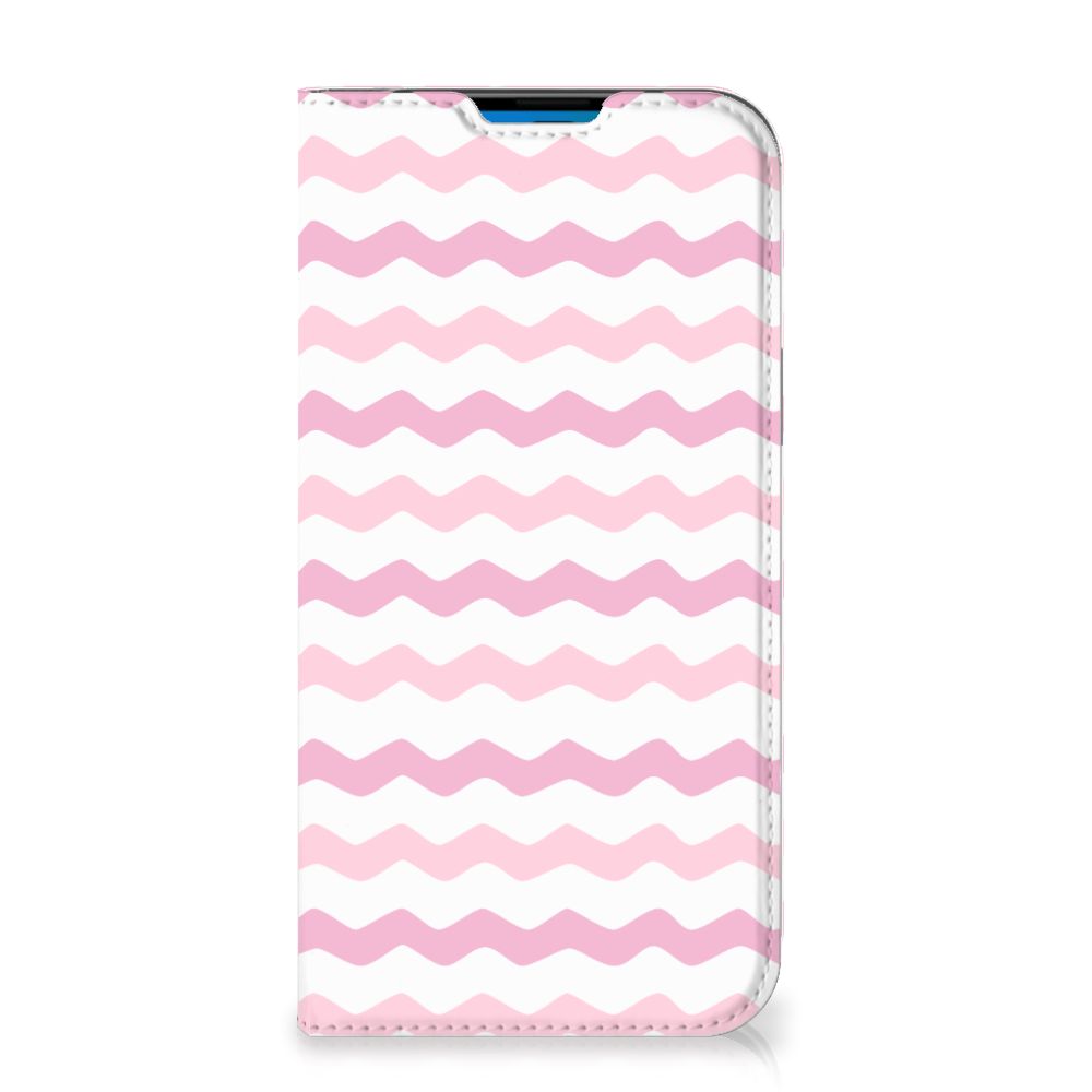 iPhone 14 Pro Max Hoesje met Magneet Waves Roze