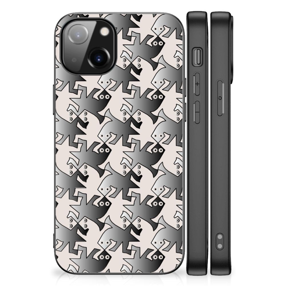 Apple iPhone 13 Dierenprint Telefoonhoesje Salamander Grey B2C Telecom