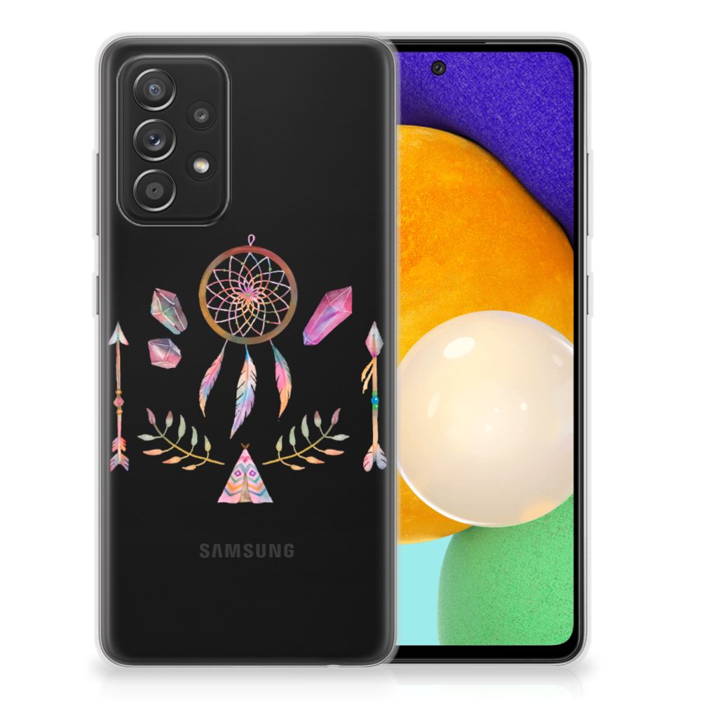 Samsung Galaxy A52 (5G/4G) Telefoonhoesje met Naam Boho Dreamcatcher