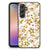 Samsung Galaxy A54 Bloemen Hoesje Gouden Bloemen