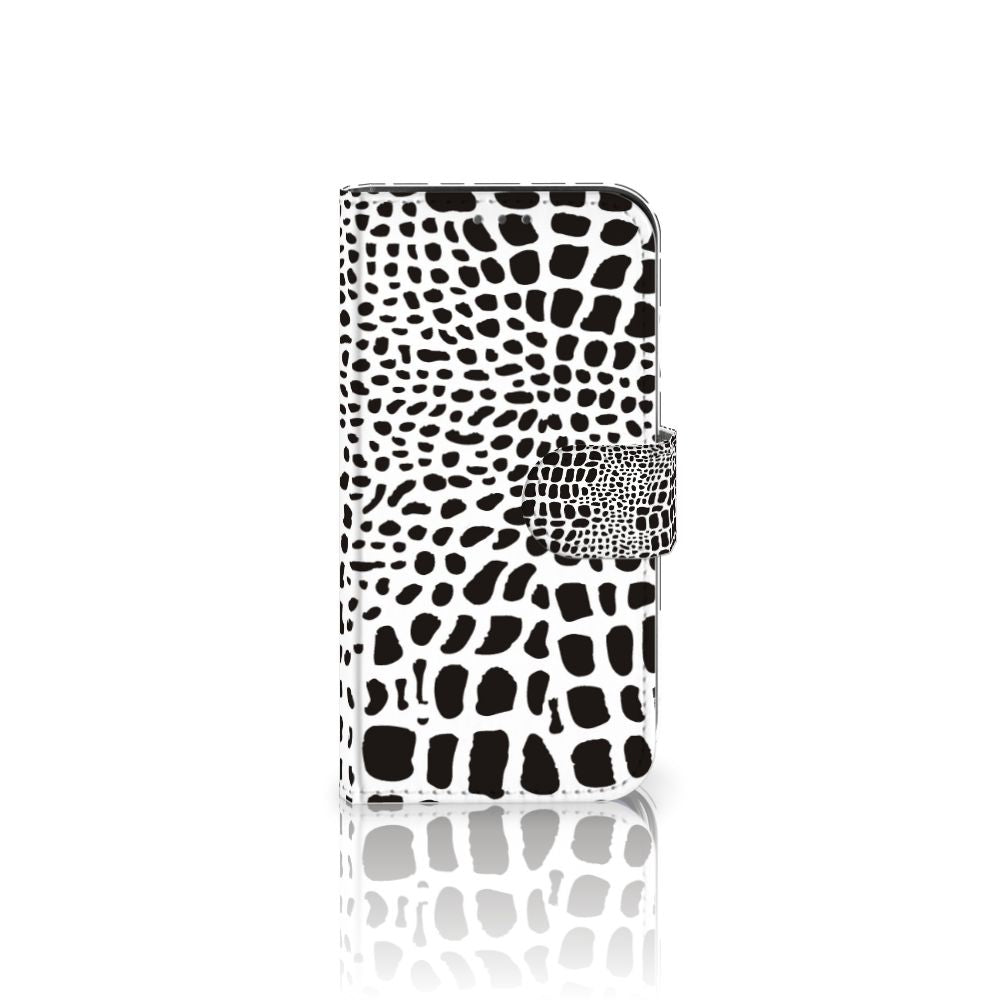 Apple iPhone 12 Mini Telefoonhoesje met Pasjes Slangenprint