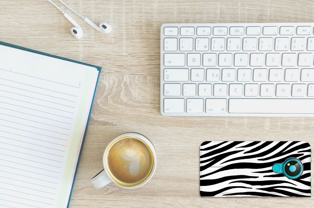 Nokia 3.4 Hoesje maken Zebra - B2C Telecom
