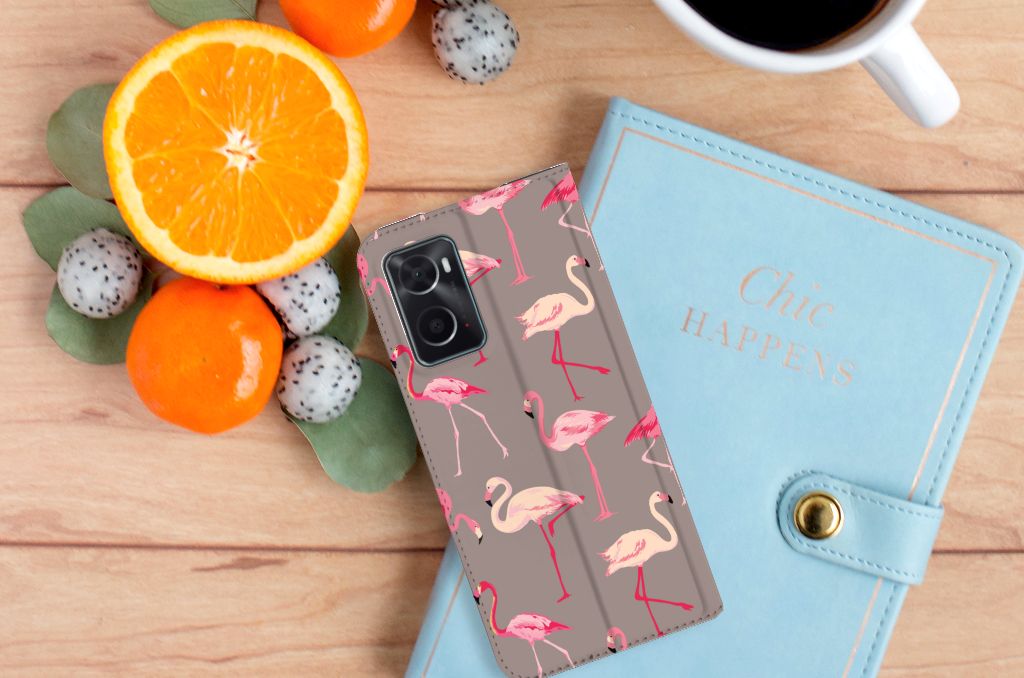 OPPO A96 | A76 Hoesje maken Flamingo - B2C Telecom