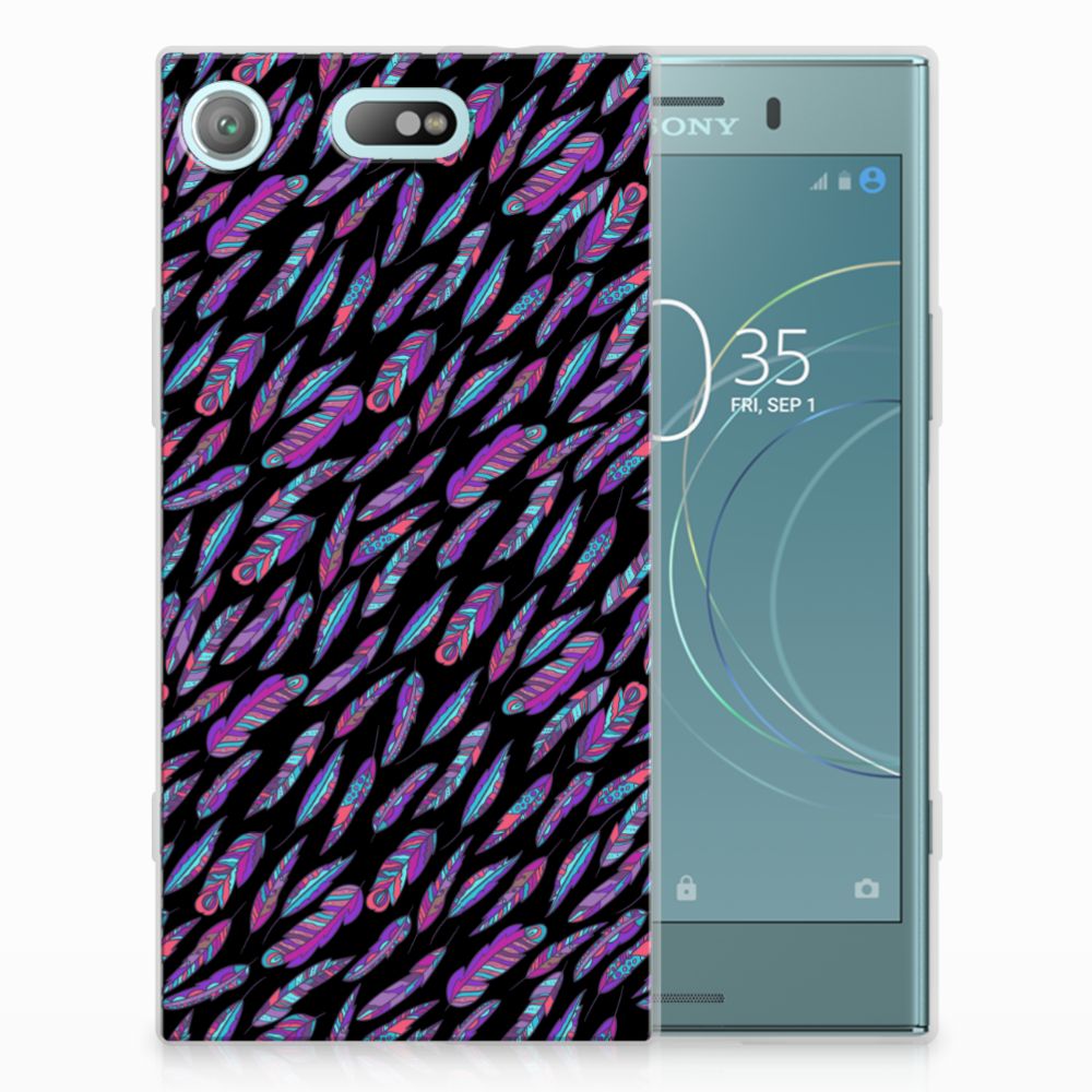 Sony Xperia XZ1 Compact TPU bumper Feathers Color