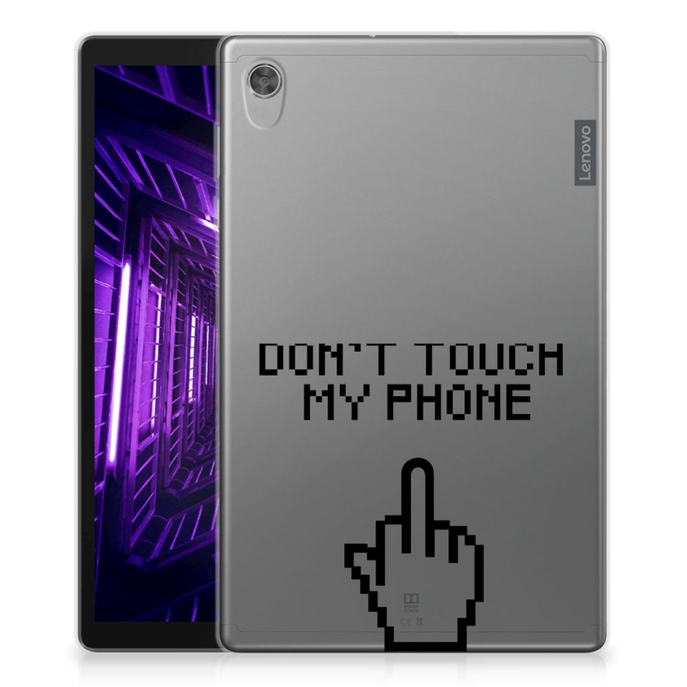 Lenovo Tab M10 HD (2de generatie) Print Case Finger Don't Touch My Phone - B2C Telecom