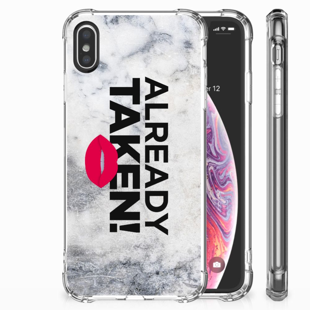 Apple iPhone X | Xs Telefoonhoesje met tekst Already Taken White