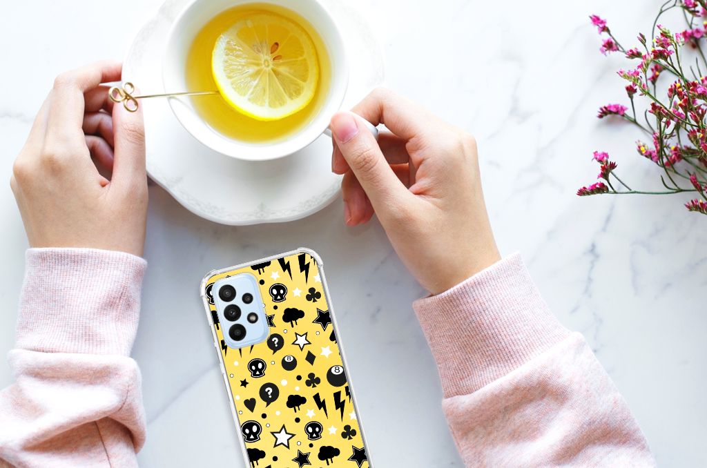 Extreme Case Samsung Galaxy A23 Punk Geel - B2C Telecom