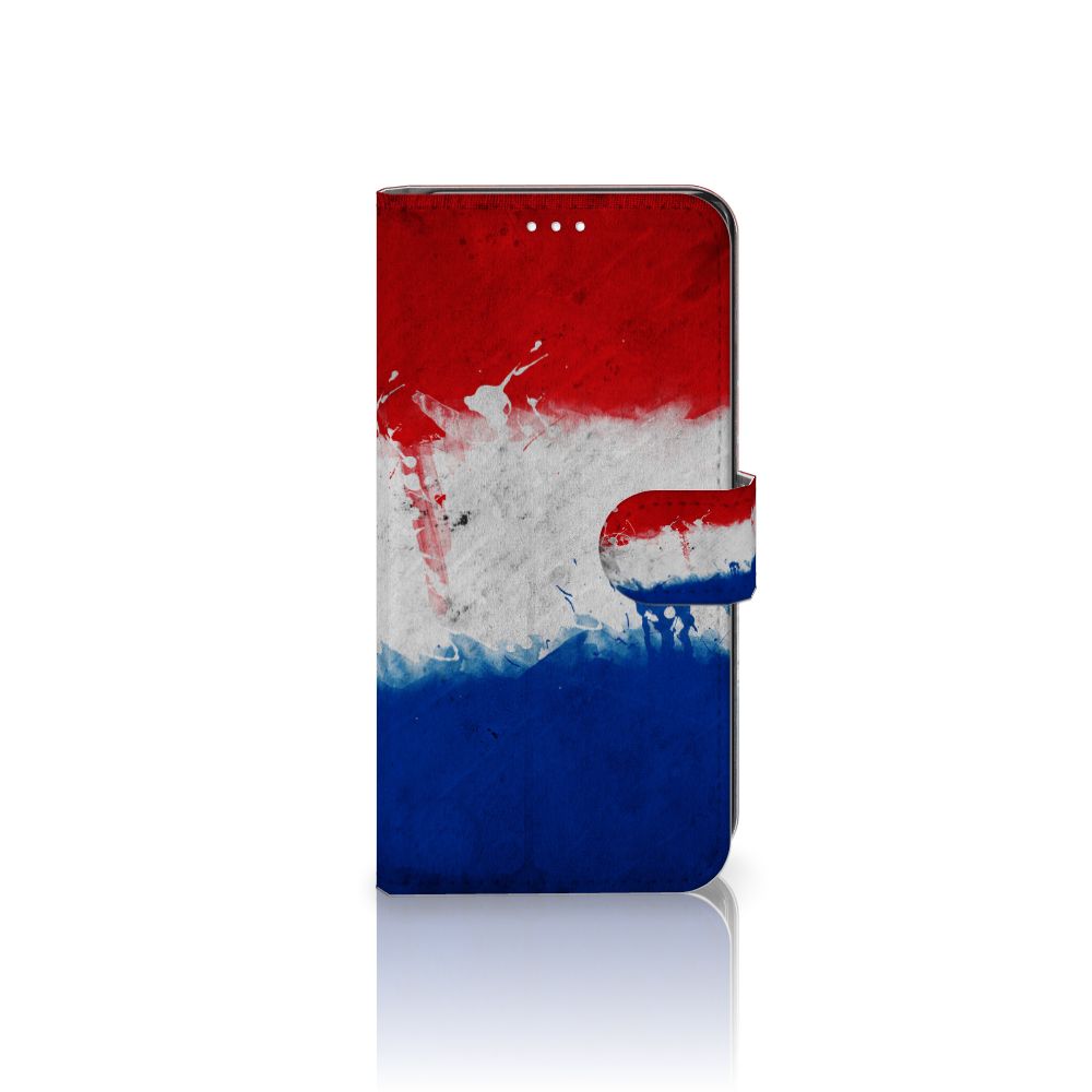 Samsung Galaxy S21 FE Bookstyle Case Nederland met artistiek design van de Nederlandse vlag.